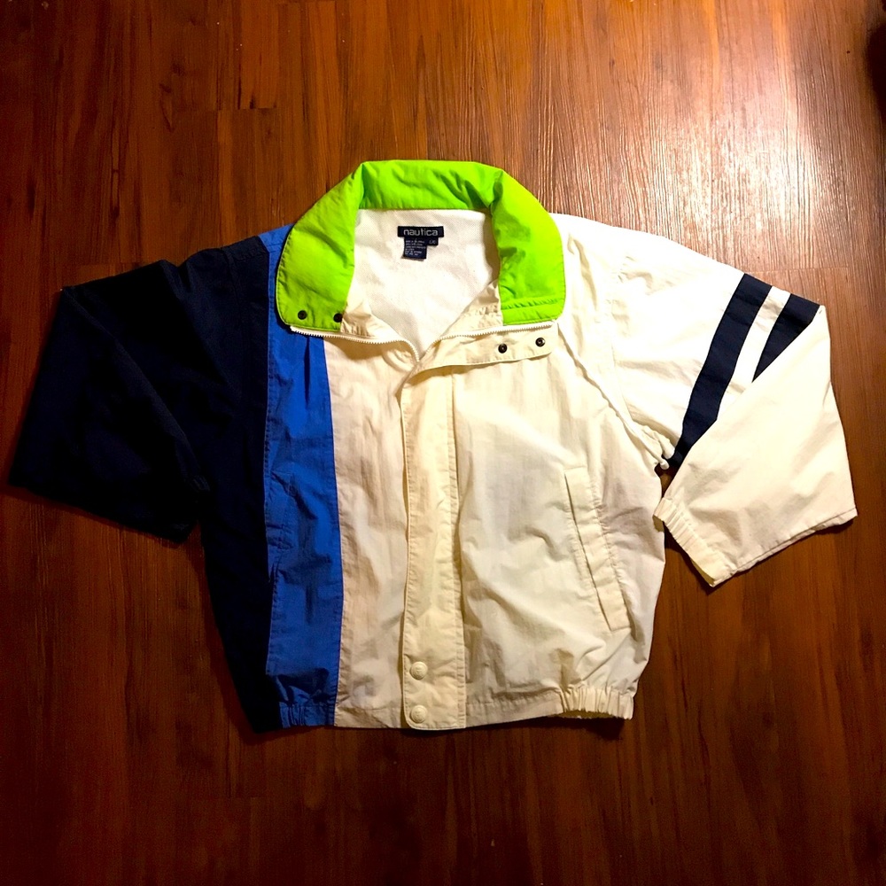 Men’s Vintage Nautica Ski  Colorblock Windbreaker